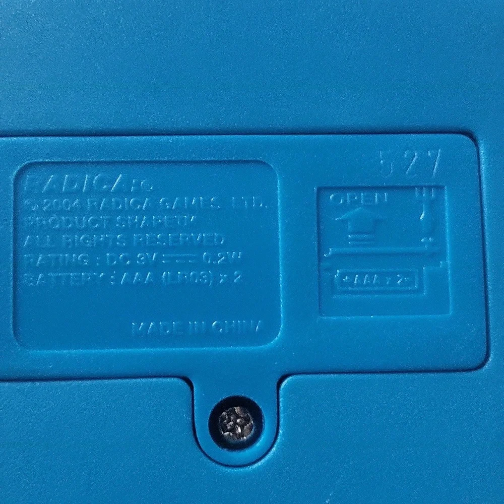 Tetris Lighted Electronic Handheld Travel Game Radica Fliptop Blue 2004 RADICA